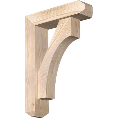 Ekena Millwork Westlake Craftsman Smooth Bracket w/ Offset Brace, Douglas Fir, 5 1/2"W x 20"D x 28"H BKT0604X20X28WTL04SDF
